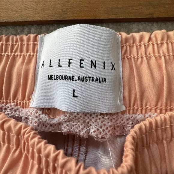 ALLFENIX Men’s Orange bathing suit Swim Trunks shorts size large EUC Australia - Picture 4 of 11